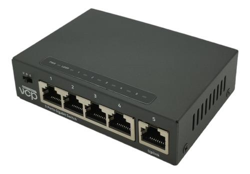 Switch Gigabit 5 Puertos Metálico Vcp