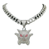 Cadena + Gengar Dije Pokemon Super Bling Bling Collar Regalo