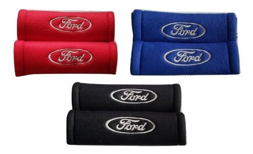 Funda Cubre Cinturon De Seguridad Absorbente Logo Ford