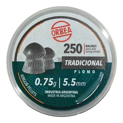 Balines Orbea 5.5mm Tradicional X 250 Unidades