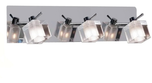 Aplique Acero 3 Luces Ideal Baños Lamparas Led Buena Luz