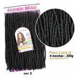 Cabelo Faux Locs A Aplique Fibra Premium Afro Dreads Gypsy