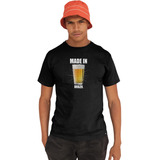 Camiseta Masculina Cerveja Made In Brazil Cervejeiro Brasil