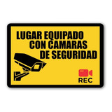 Señal Cámara Seguridad Está Siendo Grabado Placa 20x30 Cm