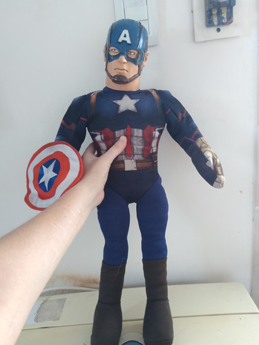 Capitán América Muñeco Soft Avengers Original Grande Peluche