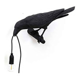 Lámpara De Mesa De Diseño De Pájaro Cuervo Nórdico, Lámpara