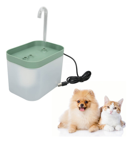 Bebedero Fuente Automática Para Gato Y Perro 1.5l Con Filtro