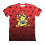 Camisa Pikachu Aranha Vingador Mod 02