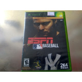 Juego De Xbox Clásico Original, Espn Baseball De Segunda Man