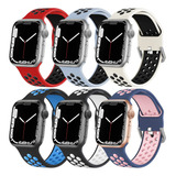 6 Correas De Silicona Para Apple Watchserie 8 7 Se 5 4 3