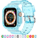 Pulsera Para Apple Watch Ultra Xyf Azul Traslucido, 49mm