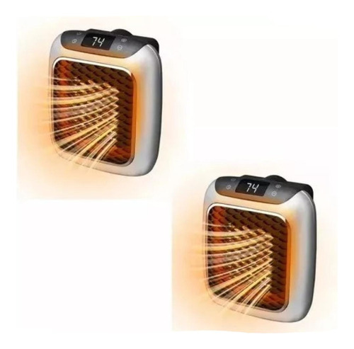 Pack X2 Mini Calefactor Portátil Eléctrico 800w Control 