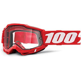 Googles 100% Accuri 2, Motocross, Mtb Negro/lente Claro Mx