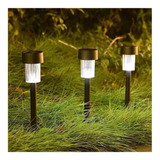 Pack 10 Focos Solar Antorcha Jardin Decoracion Luz Fria 