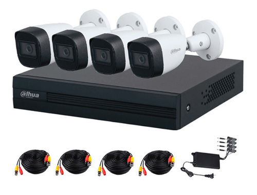 Kit De Vigilancia Dahua 4 Cámaras Bullet 4 Canales+dvr 