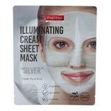 Mascara Purederm Illuminating Cream Sheet Mask  Silver 1 Uds Tipo De Piel Todo Tipo