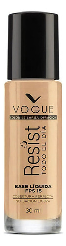 Base De Maquillaje Vogue Resist Todo El Día Tono Natural 30ml