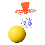 Baloncesto Silencioso Con Aro, Pelota De Amarillo Talla 7