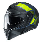 Casco Rebatible Hjc I90 Hollen Mc4hsf Negro Amarillo