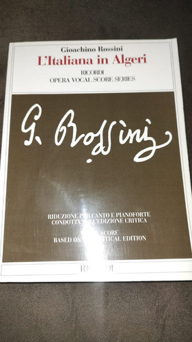 L'italiana In Algeri: Vocal Score Critical Edition