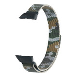 Pulseira Para Huawei Honor Band 6 - Metal Camuflado Inox