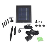 Kit De Bomba Solar De 65 Gph Y Panel Batería Y Luz Led...