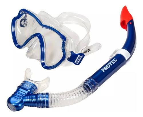 Snorkel Mascara Buceo Natacion Adulto Silicona Valvula