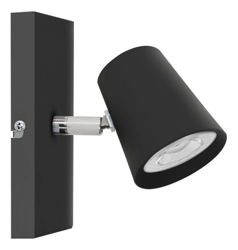 Aplique 1 Luz Spot Movil Pared Living Baño Lampara Led Gu10