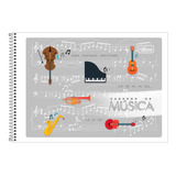 Caderno Música Capa Flexível Tilibra Pequeno 48 Folhas 20 Un