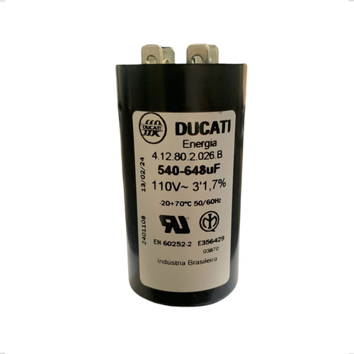 Capacitor De Partida 540-648uf 110v  - Marca Ducati