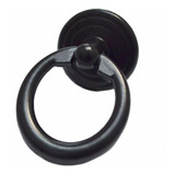 8 Pcs Drawer Ring Pulls Black Knobs Vintage Small Handles Si