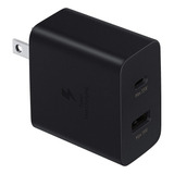 Cargador Samsung 35w Pd Power Adapter Duo Usb-c, Usb-a Color Negro