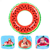 Boia Infantil Adulto Melancia Redonda Flutuante Piscina 60cm