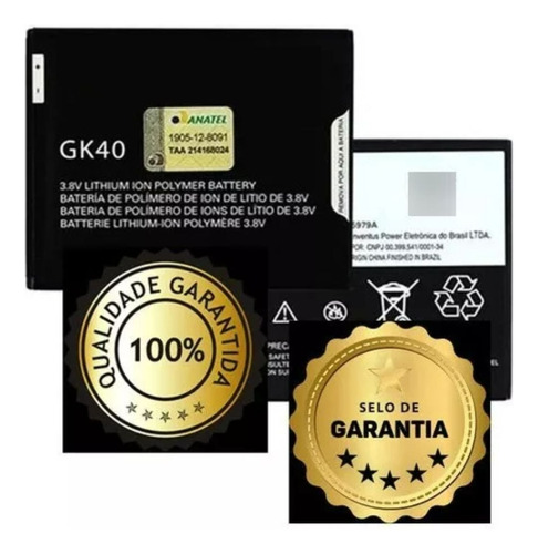 Flex Bateria Premium Gk40 Compativel Moto G4 Play / G5 / E4 