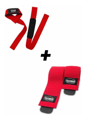 Vendas Rodilla Gym Crossfit + Straps Lifting Correas