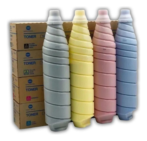 Kit De Toner Cmyk 100% Original Konica Minolta C284 Refil