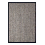 Tapete Alfombra Decorativo Sala Moderno Sisal 300x400 Cm Diseño De La Tela Negro