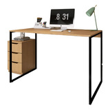 Mesa Escrivaninha 90x60cm Home Office Estudo Cor Mel