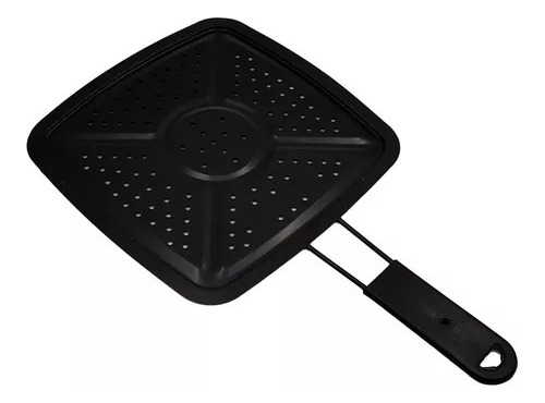 Tostador Manual De Cocina Tostar Pan Cubre Ollas Negro Acero