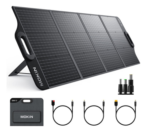 Mokin Panel Solar Portatil, Panel Solar Plegable De 120 W/20