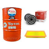 Cambio Aceite Total 10w40 4l + Kit Filtros Toyota Yaris 1.5