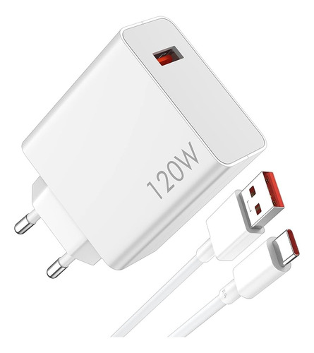 Cargador Xiaomi 120w Original Turbo + Cable 1.8 Metros (6a)