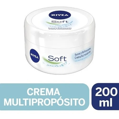 Crema Multipropósito Nivea Soft  200ml (cara Manos Cuerpo)