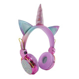 Auriculares Inalambricos Unicornio Orejas De Gato Bt 5.0