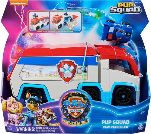 Paw Patrol Vehiculo Transformable Patroller Con Figura 