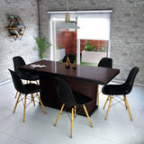 Mesa Comedor Cocina Hogar Moderna Rectangular 180 C/s