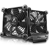 Anext, Ventilador De Computadora Usb De 120 Mm Negro, Ventil