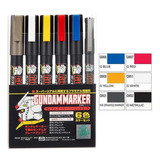 Gundam Marker Gms105 Basic Caneta Marker 6 Unidades