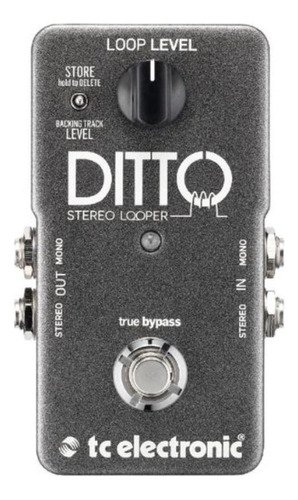 Pedal De Guitarra Tc Electronic Ditto Stereo Looper, Color Negro