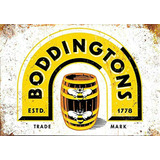 Placa Vintage De Metal Boddingtons Beer - Decoración De Pare